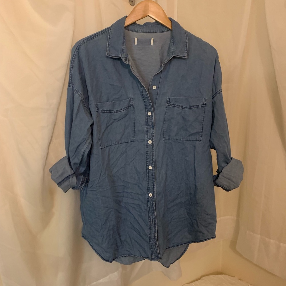 Vintage Oversized Summer Button Up